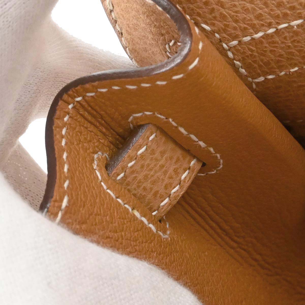 Hermes Natural Vache Liegee Kelly 28 Sellier 2way Shoulder Handbag