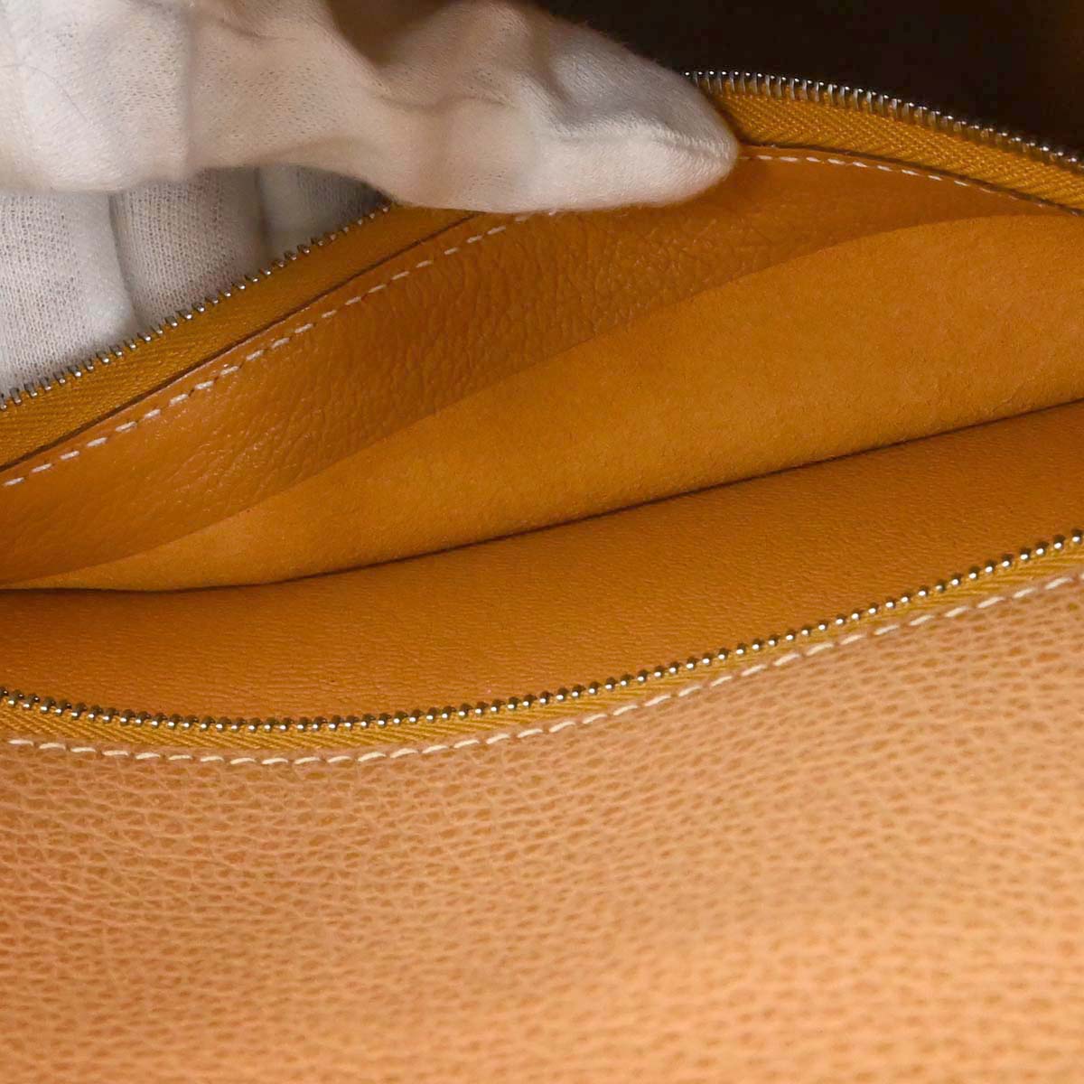 Hermes Natural Vache Liegee Kelly 28 Sellier 2way Shoulder Handbag