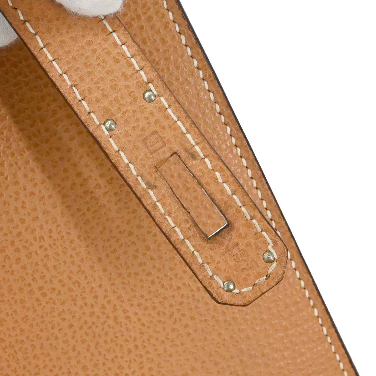 Hermes Natural Vache Liegee Kelly 28 Sellier 2way Shoulder Handbag