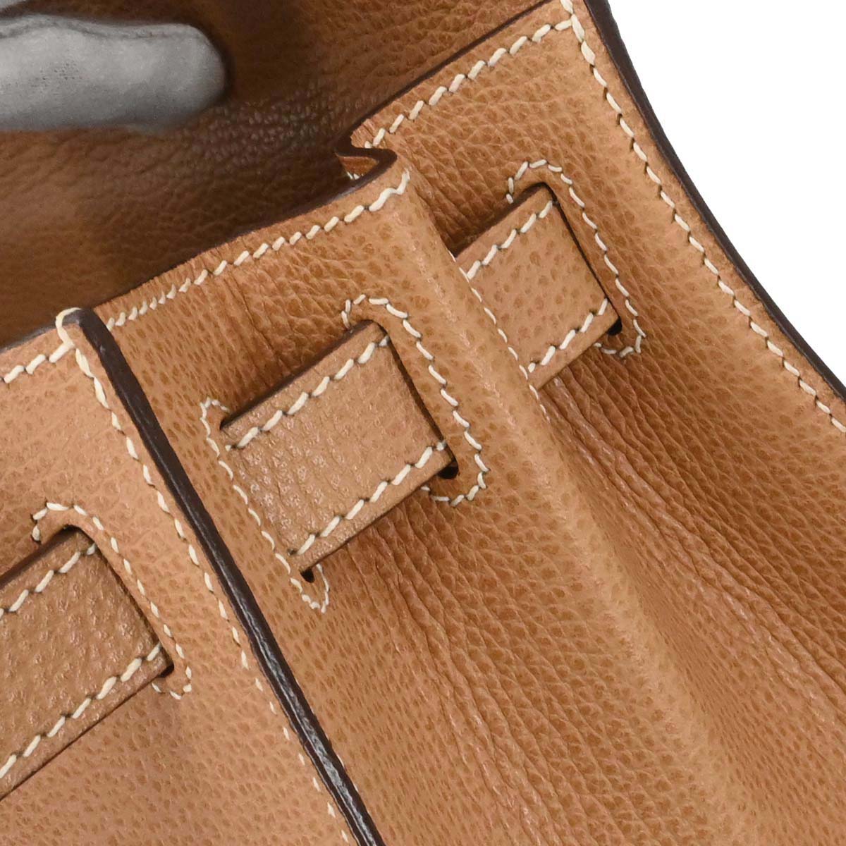Hermes Natural Vache Liegee Kelly 28 Sellier 2way Shoulder Handbag