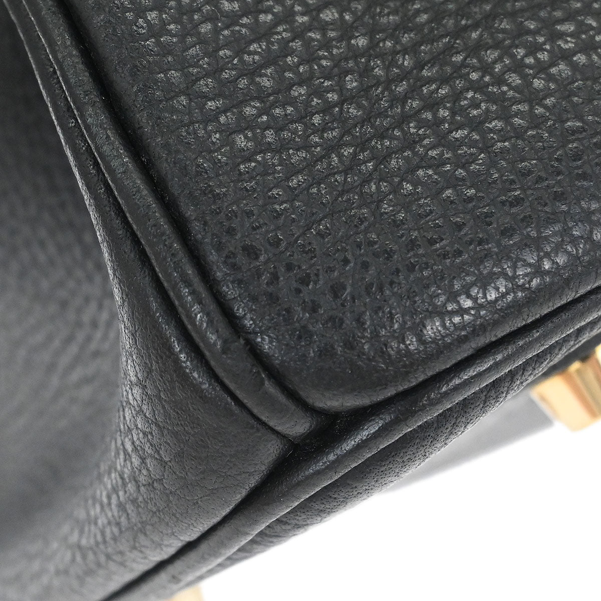 Hermes Black Vache Liegee Birkin 35 Handbag
