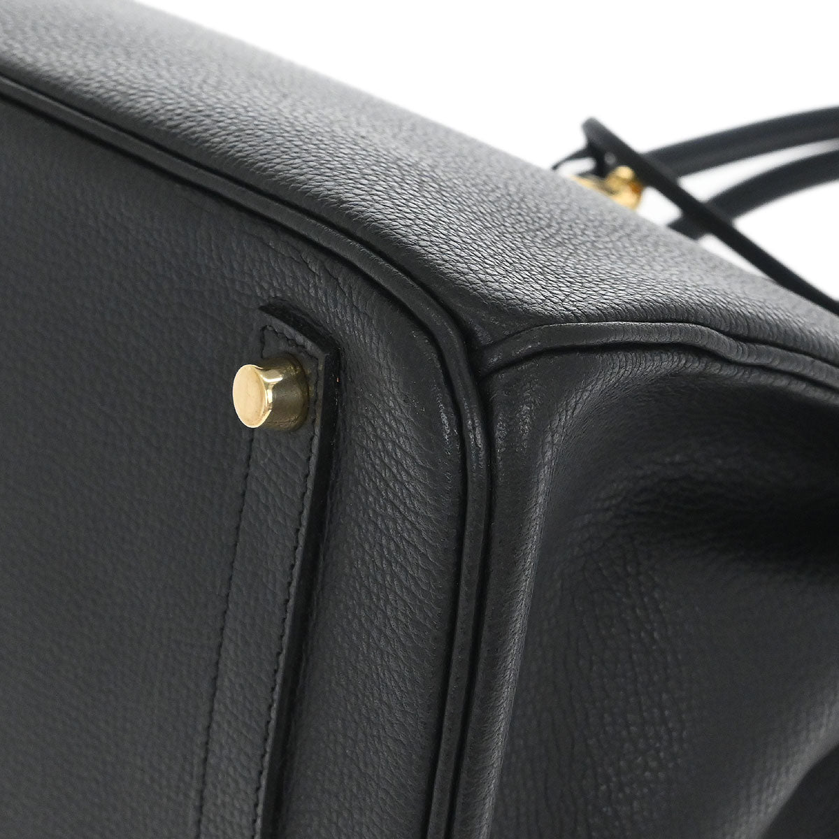 Hermes Black Vache Liegee Birkin 35 Handbag