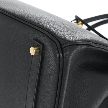 Hermes Black Vache Liegee Birkin 35 Handbag