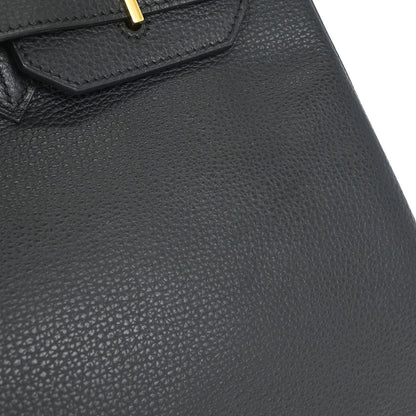 Hermes Black Vache Liegee Birkin 35 Handbag