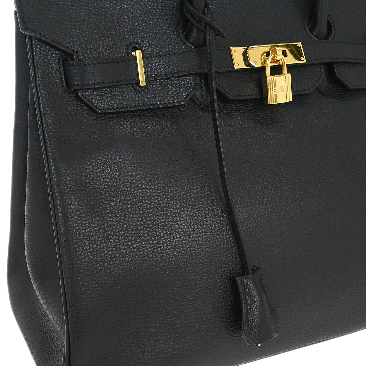 Hermes Black Vache Liegee Birkin 35 Handbag