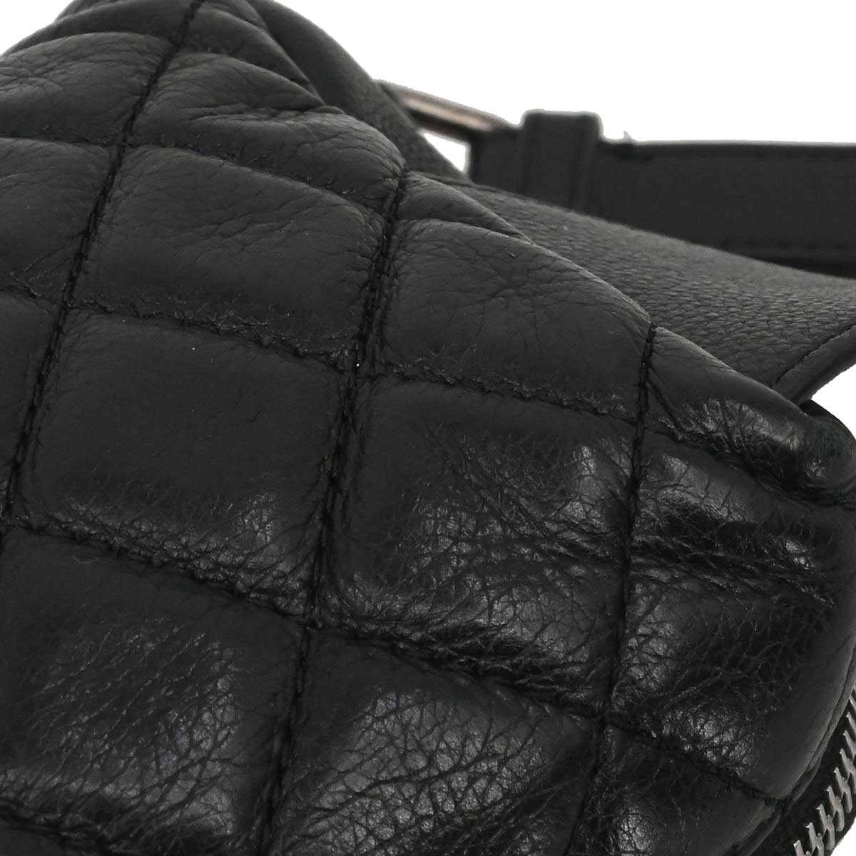 Chanel 2018-2019 Black Calfskin Waist Bum Bag