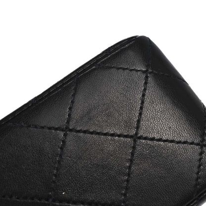 Chanel 1997-1999 Black Lambskin Mini Classic Square Flap Shoulder Bag 17