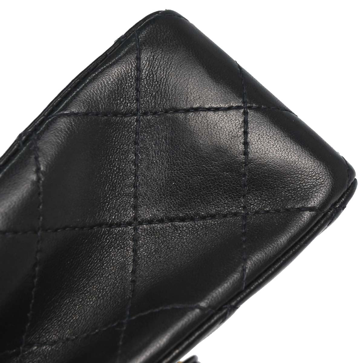 Chanel 1997-1999 Black Lambskin Mini Classic Square Flap Shoulder Bag 17