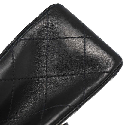 Chanel 1997-1999 Black Lambskin Mini Classic Square Flap Shoulder Bag 17