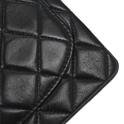 Chanel 1997-1999 Black Lambskin Mini Classic Square Flap Shoulder Bag 17