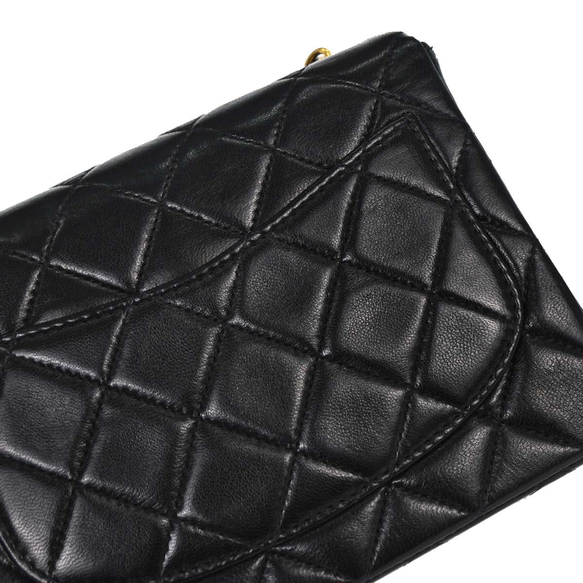 Chanel 1997-1999 Black Lambskin Mini Classic Square Flap Shoulder Bag 17