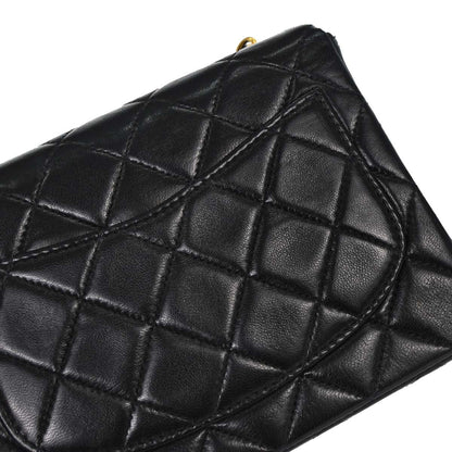 Chanel 1997-1999 Black Lambskin Mini Classic Square Flap Shoulder Bag 17