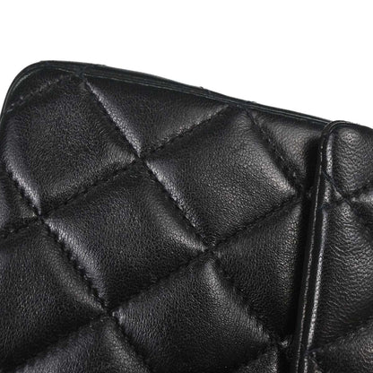 Chanel 1997-1999 Black Lambskin Mini Classic Square Flap Shoulder Bag 17