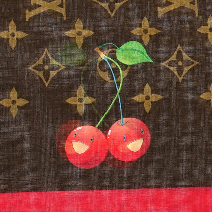 Louis Vuitton Monogram Cherry Scarf 55 M71963 Small Good
