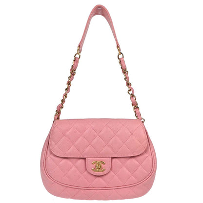 Chanel Pink Caviar Skin Handbag