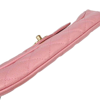 Chanel Pink Caviar Skin Handbag