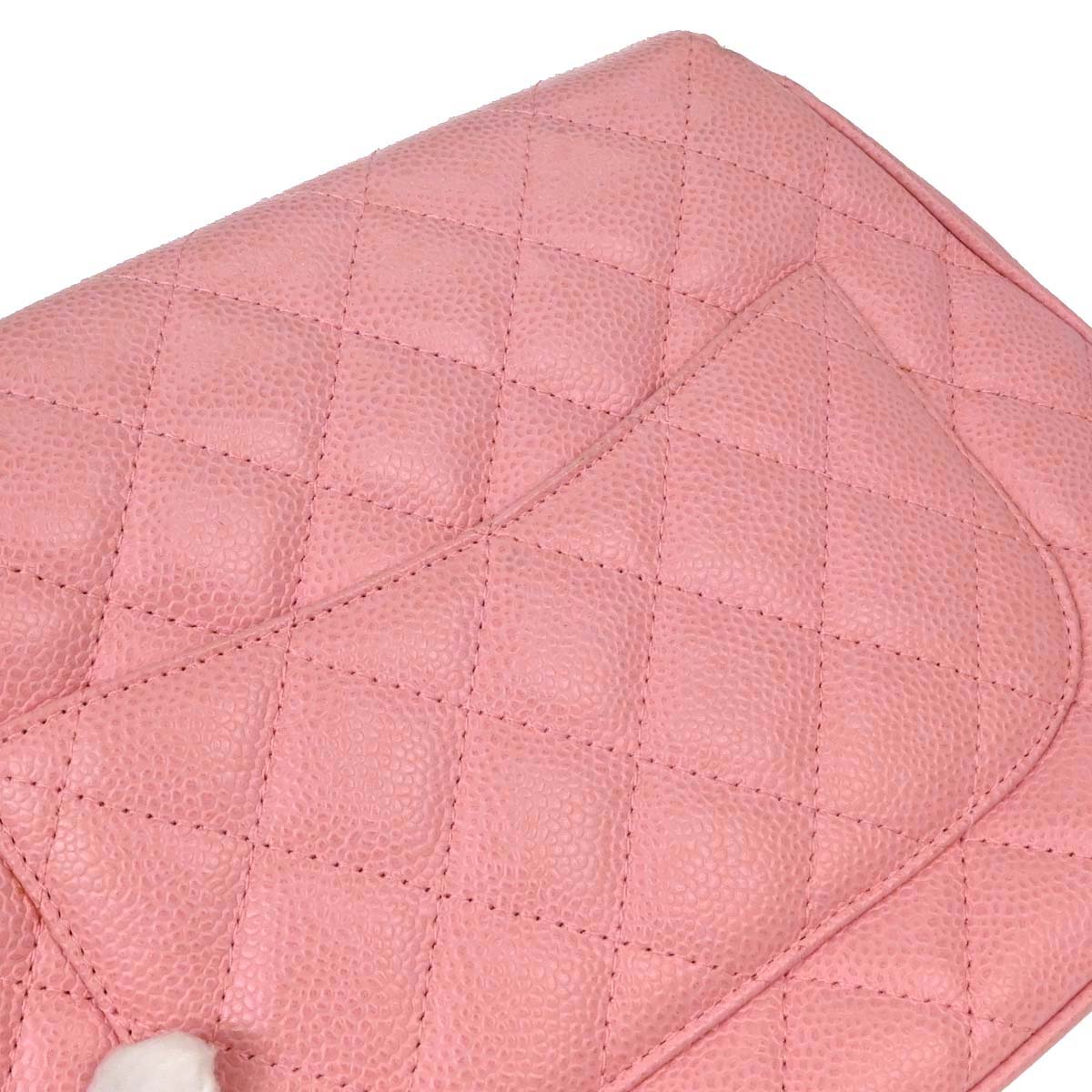 Chanel Pink Caviar Skin Handbag