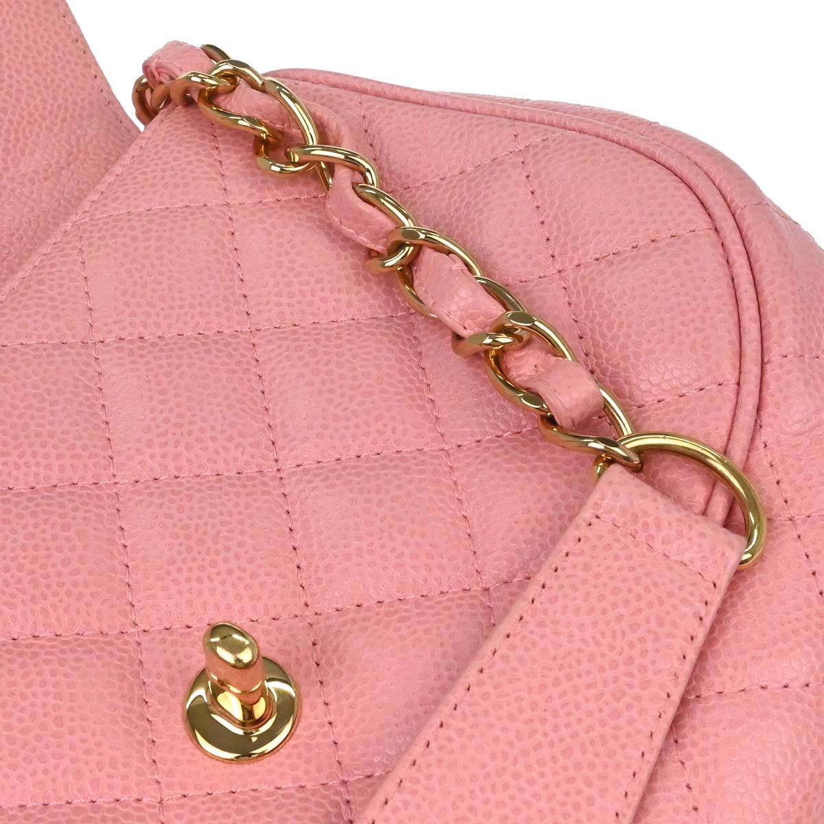 Chanel Pink Caviar Skin Handbag