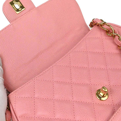 Chanel Pink Caviar Skin Handbag