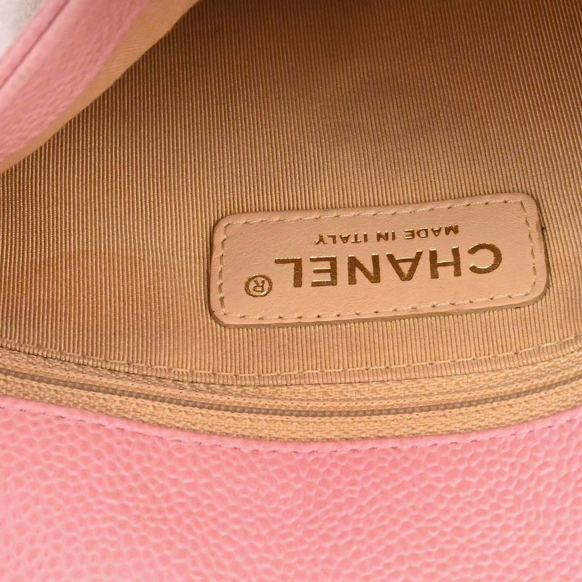 Chanel Pink Caviar Skin Handbag