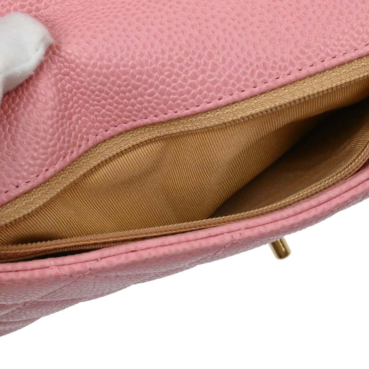 Chanel Pink Caviar Skin Handbag