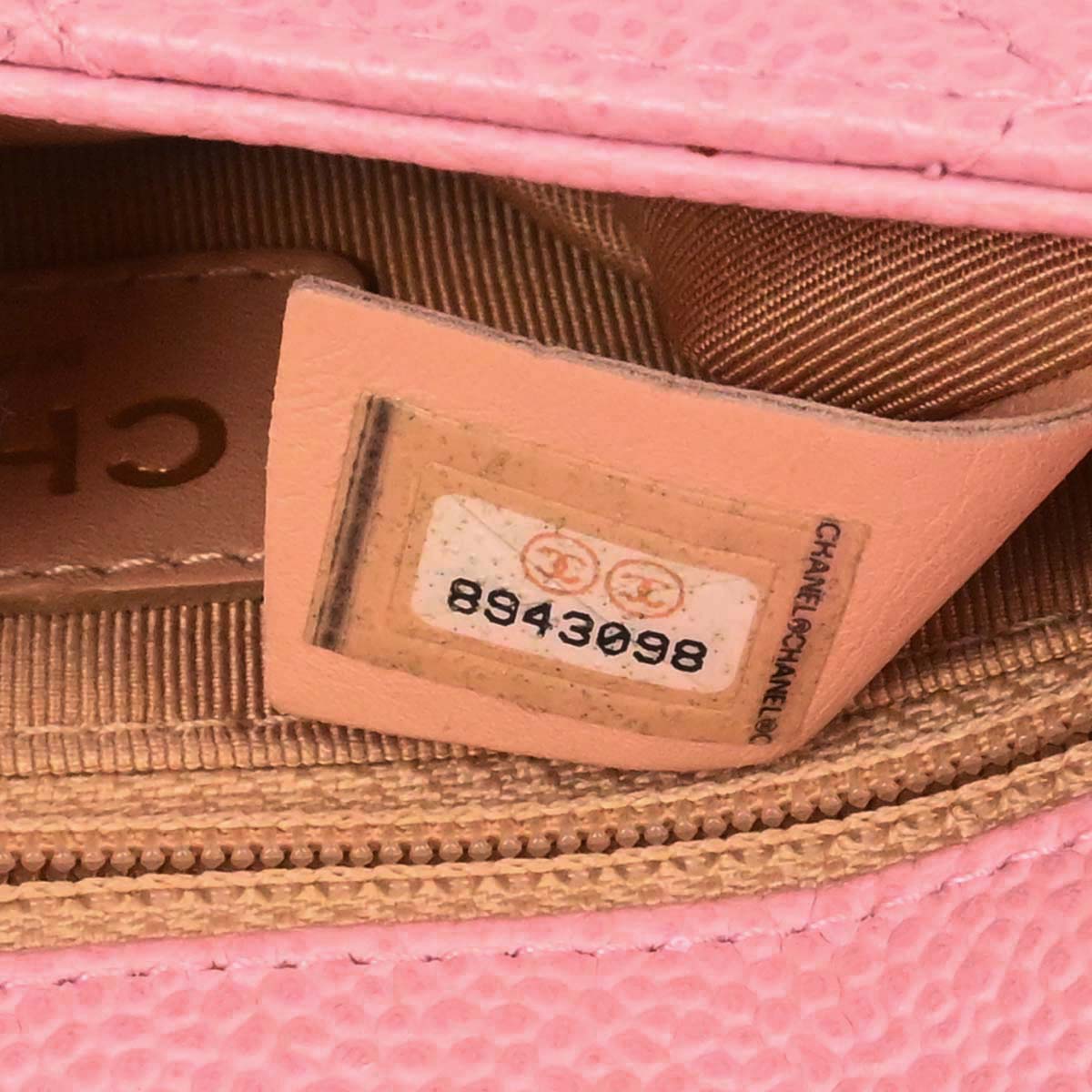 Chanel Pink Caviar Skin Handbag