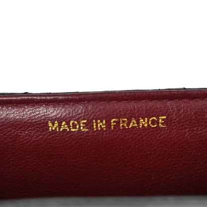 Chanel Black Lambskin Single Straight Flap Shoulder Bag
