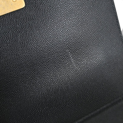 Boy Chanel 2019 Black Caviar Skin Small Chain Shoulder Bag
