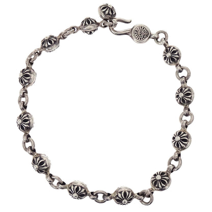 Chrome Hearts Cross Ball Chain Bracelet SV925