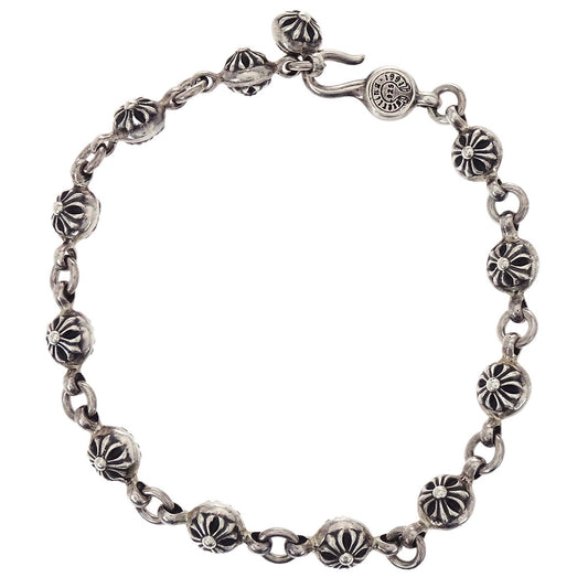 Chrome Hearts Cross Ball Chain Bracelet SV925