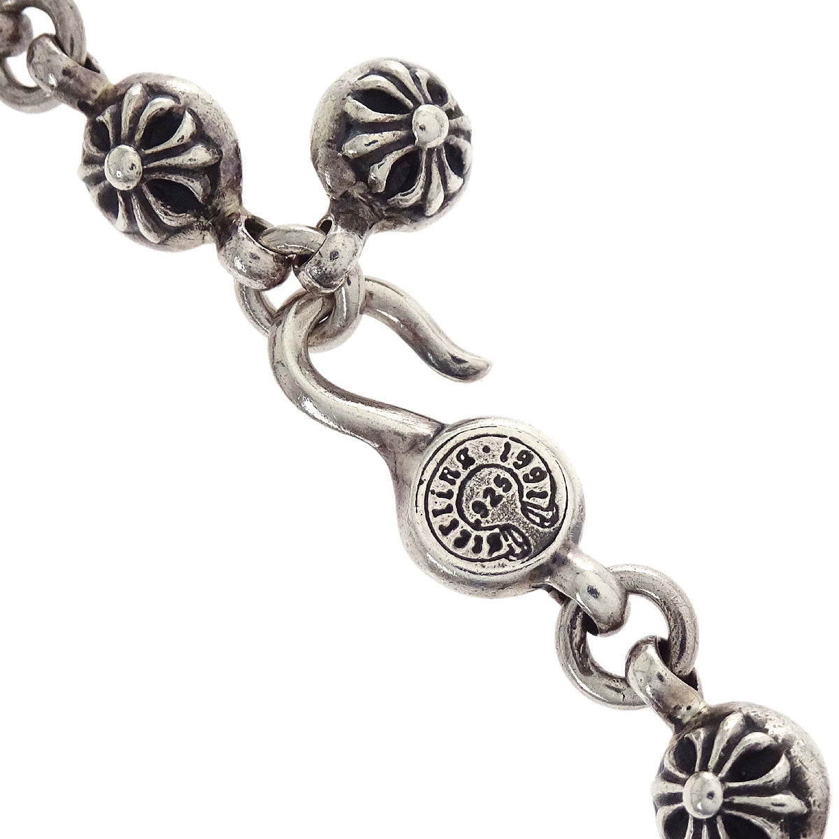 Chrome Hearts Cross Ball Chain Bracelet SV925