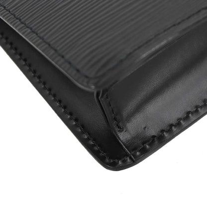 Louis Vuitton Black Epi Pochette Serie Dragonne Clutch Bag M52612