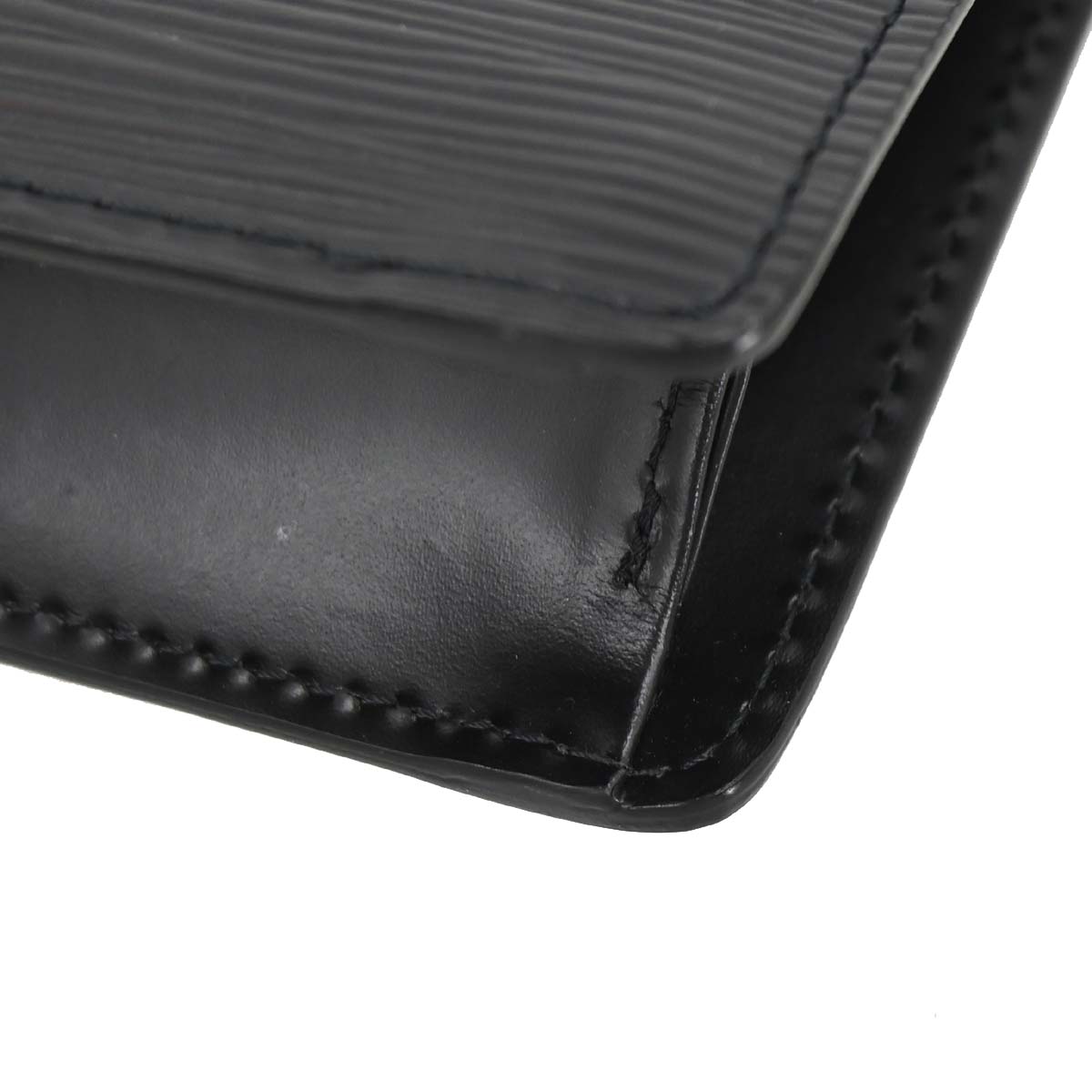 Louis Vuitton Black Epi Pochette Serie Dragonne Clutch Bag M52612