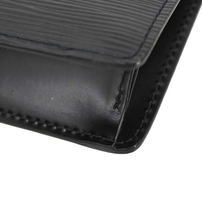 Louis Vuitton Black Epi Pochette Serie Dragonne Clutch Bag M52612