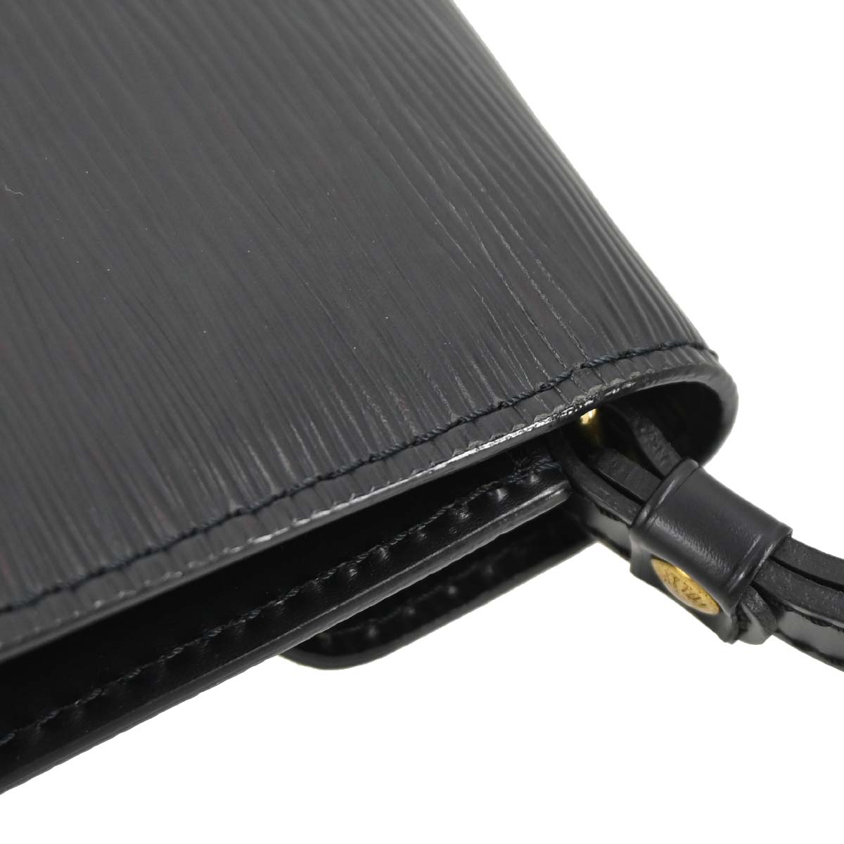 Louis Vuitton Black Epi Pochette Serie Dragonne Clutch Bag M52612
