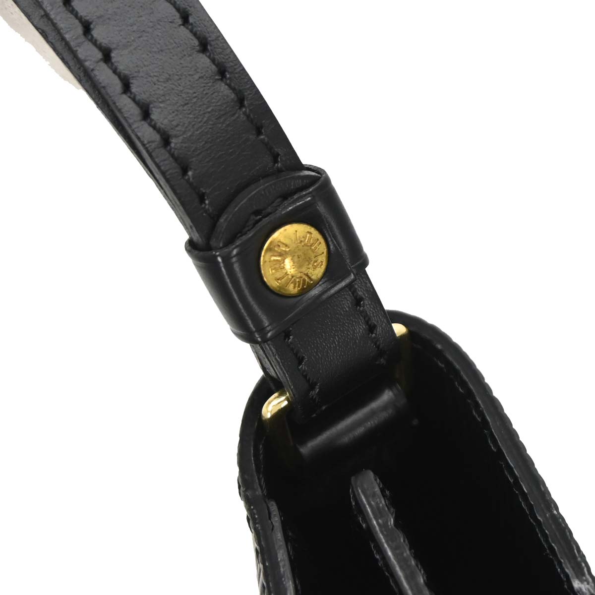 Louis Vuitton Black Epi Pochette Serie Dragonne Clutch Bag M52612