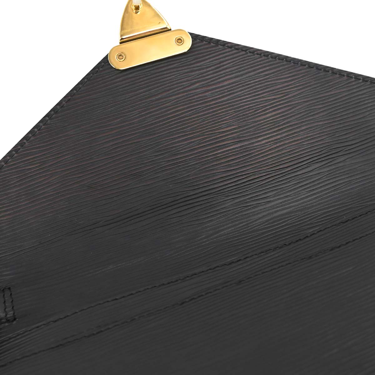 Louis Vuitton Black Epi Pochette Serie Dragonne Clutch Bag M52612