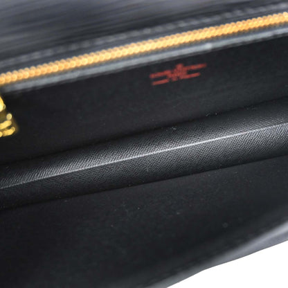Louis Vuitton Black Epi Pochette Serie Dragonne Clutch Bag M52612