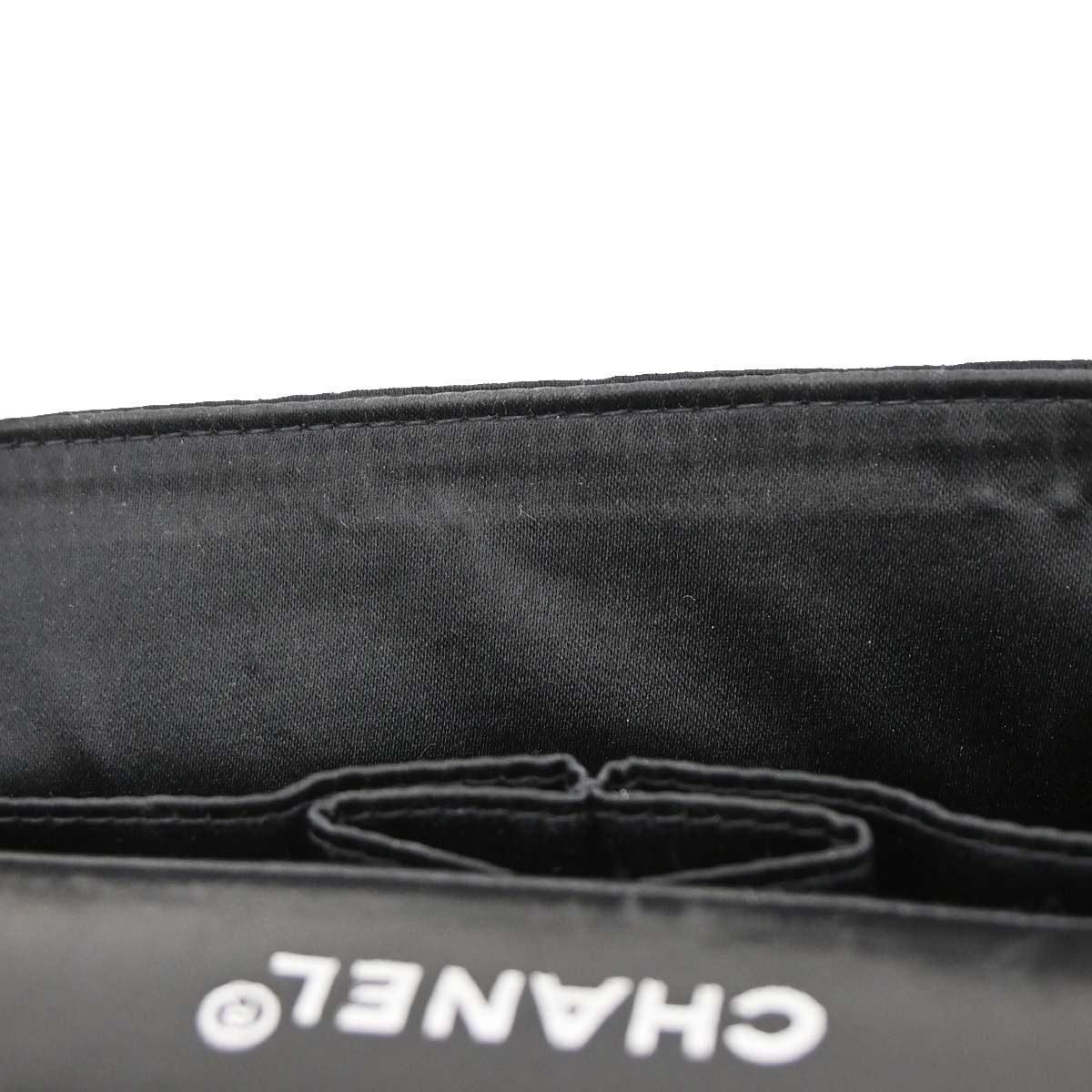 Chanel 2002-2003 Black Jacquard Nylon Travel Line East West Shoulder Bag
