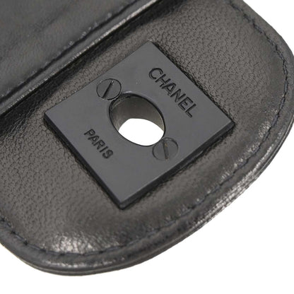 Chanel 2002-2003 Black Jacquard Nylon Travel Line East West Shoulder Bag