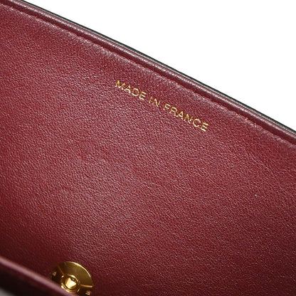Chanel 1996-1997 Black Lambskin Pushlock Mini Full Flap Shoulder Bag