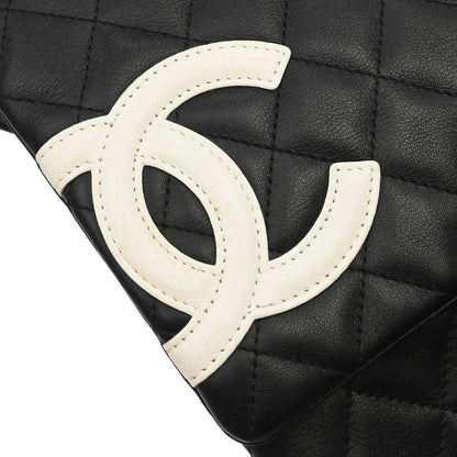 Chanel Black Calfskin Cambon Ligne Shoulder Bag