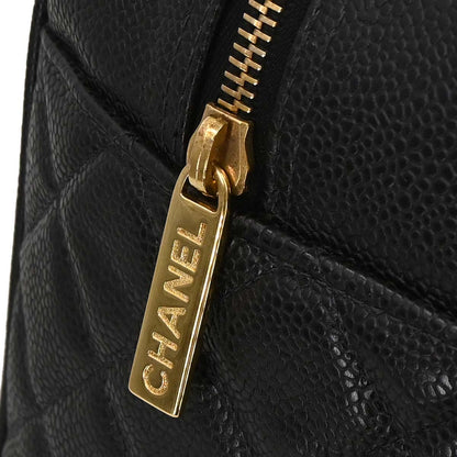 Chanel 2003-2004 Black Caviar Skin Bowling Bag 37