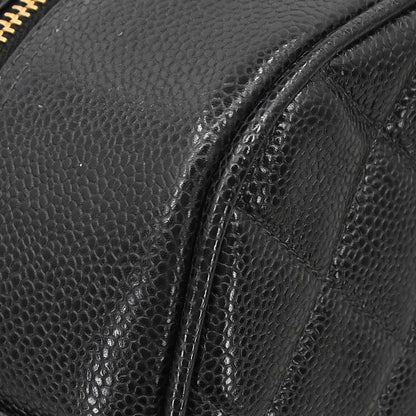 Chanel 2003-2004 Black Caviar Skin Bowling Bag 37