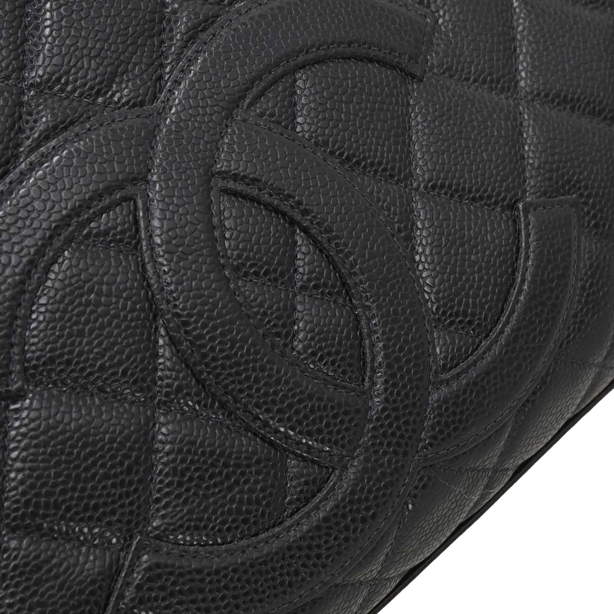 Chanel 2003-2004 Black Caviar Skin Bowling Bag 37