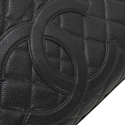 Chanel 2003-2004 Black Caviar Skin Bowling Bag 37