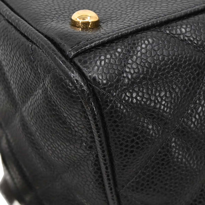 Chanel 2003-2004 Black Caviar Skin Bowling Bag 37