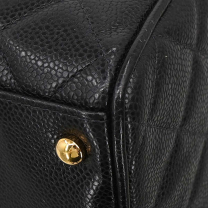 Chanel 2003-2004 Black Caviar Skin Bowling Bag 37