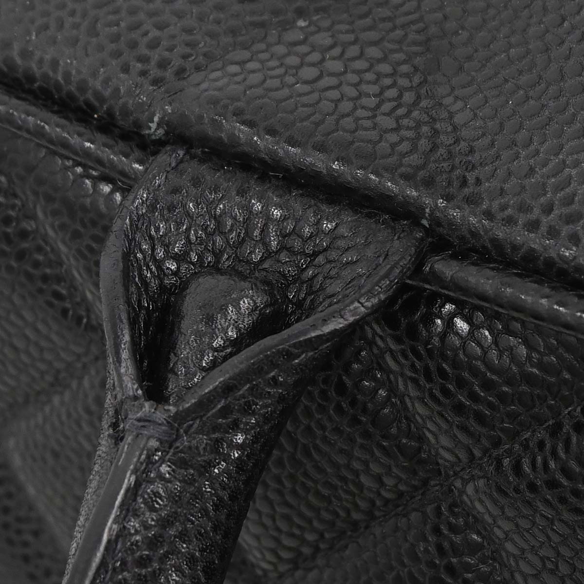 Chanel 2003-2004 Black Caviar Skin Bowling Bag 37
