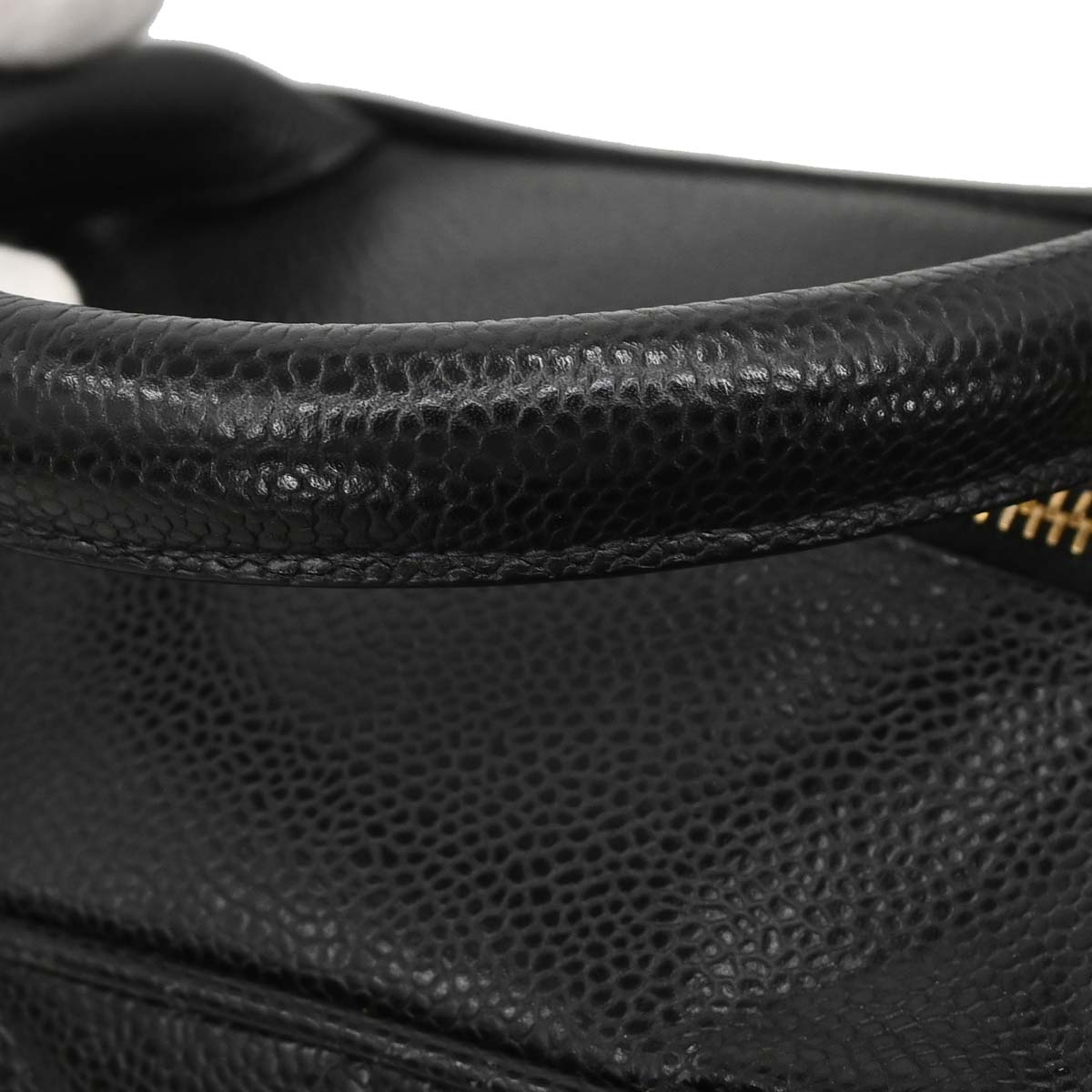 Chanel 2003-2004 Black Caviar Skin Bowling Bag 37